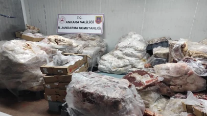 Başkentte jandarmadan operasyon: 15,5 milyon liralık bozuk et