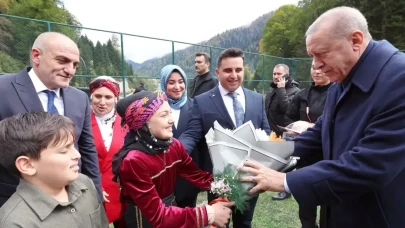 Cumhurbaşkanı Erdoğan'dan Ayder Yaylası'na ziyaret