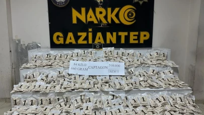 Gaziantep'te tarihi uyuşturucu yakalaması: 510 bin hap ele geçirildi, zanlı tutuklandı