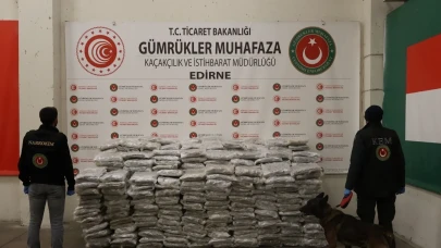 Edirne'de dev uyuşturucu operasyonu: 524 kilo madde ele geçirildi