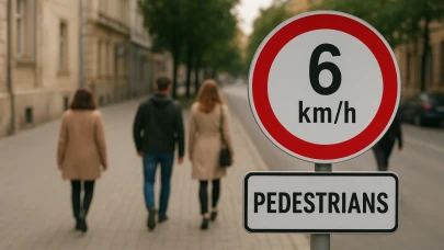 Slovakya'da yayalar için tarihi adım: Kaldırımlarda hız sınırı 6 Km/S
