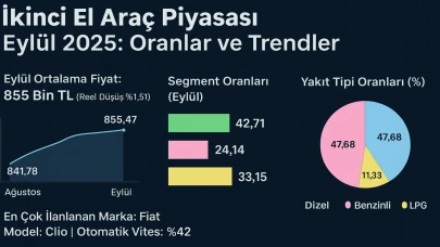 Eylül’de ikinci el pazarı: Fiat ve Clio önde dizel %47,68 pay aldı