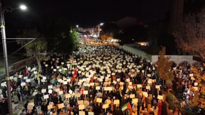 Konya’da İsrail’in Gazze’ye saldırıları protesto edildi