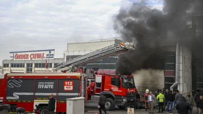Ankara’da Sanayi Sitesinde yangın söndürüldü: İş yerinde maddi hasar