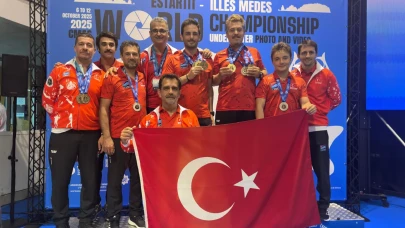 Sualtı Milli Takımı’ndan Dünya Şampiyonası’nda 6 madalya: Birinciyiz