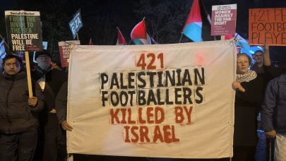 Gazze'de öldürülen sporcular için eylem: "İsrail'i FIFA'dan atın"