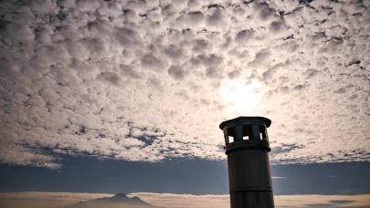 Kayseri'de nadir görülen Mammatus Bulutları göz kamaştırdı