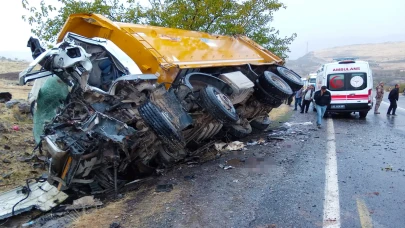 Şanlıurfa Siverek'te kamyon kazası: 1 ölü 1 yaralı