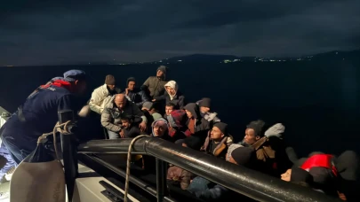İzmir'de göçmen operasyonu: 37 kişi kurtarıldı  1 kişi gözaltında