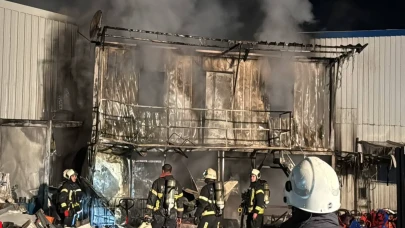 Kocaeli Pelitli’de yangın paniği: 1 işçi hafif yaralı