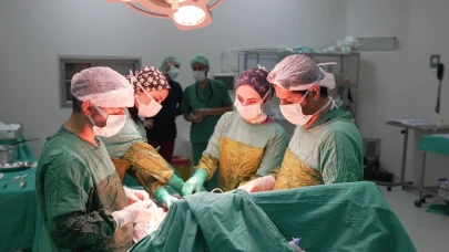 Dev tümör ameliyatı: Böbrekten 2,2 kilo tümör çıkarıldı