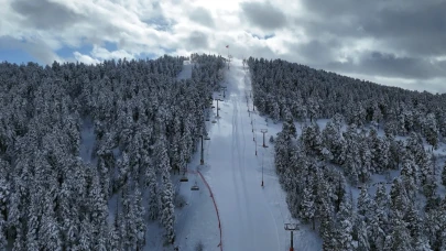 Sarıkamış Kayak Merkezi’nde suni karlama sistemi devreye alındı