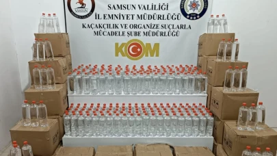 Samsun'da Etil Alkol operasyonu