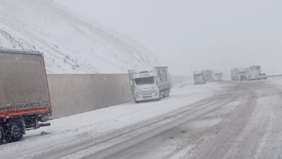 Erzincan'da kar yağışı ulaşımı olumsuz etkiledi