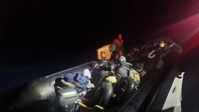 35 düzensiz göçmen Yunanistan'a geçmeye çalışırken yakalandı