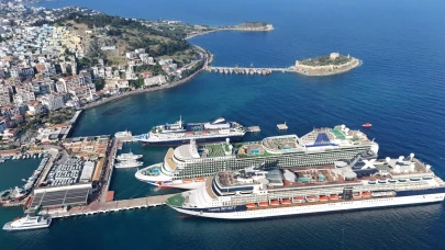 Bir günde 7 binden fazla turist Kuşadası’ndaydı