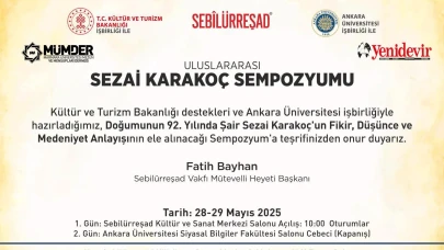 Uluslararası Sezai Karakoç Sempozyumu Ankara'da gerçekleşecek