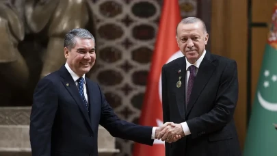 Erdoğan, Türkmenistan Lideri Berdimuhammedov ile görüştü