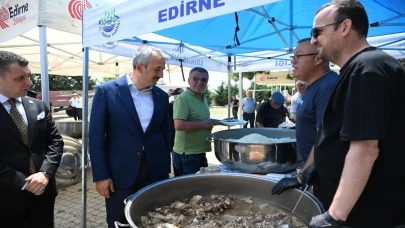 Edirne'de geleneksel Konacık Bayramı kutlandı kurbanlar kesildi