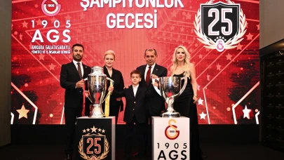 Galatasaray, 25. şampiyonluğunu Ankara'da düzenlenen etkinlikle kutladı