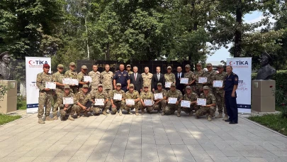 Türk jandarma, TİKA ile Kırgızistan’da eğitim verdi