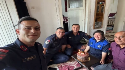 Kırşehir jandarmasından yürek ısıtan ziyaret