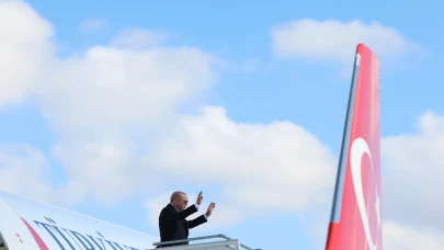 Cumhurbaşkanı Erdoğan, Ekonomik İşbirliği Teşkilatı zirvesi için Azerbaycan’a gitti