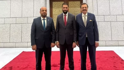 TOBB Başkanı Hisarcıklıoğlu, Suriye Cumhurbaşkanı Şara ile ticari işbirliğini görüştü