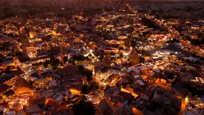 Kapadokya'da eşsiz gün batımı şöleni