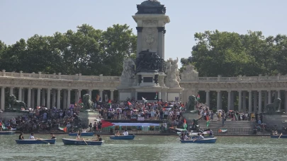 Madrid'de Filistin'e destek eylemleri: "Soykırımı durdurun" sesleri yükseldi