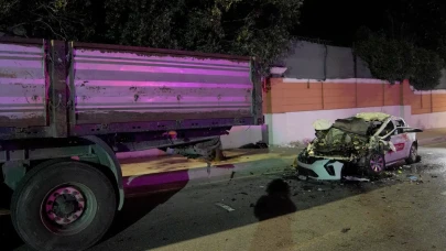 Büyükçekmece'de korkunç kaza 1 ölü 4 yaralı