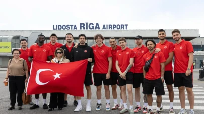 A Milli Basketbol Takımı Avrupa Şampiyonası için Riga’ya ulaştı
