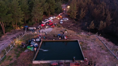 Soma'da orman yangını: Kozanlı mahallesi tahliye edildi, 1 kişi gözaltında