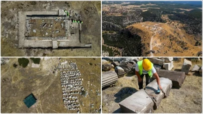 Blaundos Antik Kenti'nde 1900 yıllık Kuzey Tapınağı'nın gizemi ortaya çıkıyor