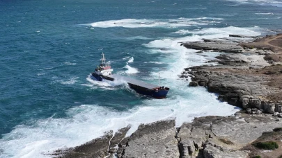 Hava muhalefetiyle sürüklenen RAPID gemisi tahliye edildi