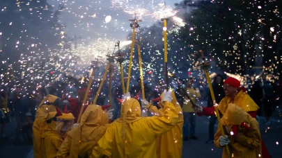 Barselona'da La Mercè Festivali coşku dolu anlarla kutlandı