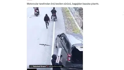 Trafikte “Bazukalı” Şok! Motosikletlilerle Gerilim Sosyal Medyada Gündem Oldu