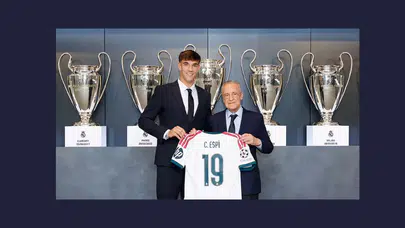 Real Madrid, genç forvet Carlos Espí'yi resmi olarak tanıttı ve yeni döneme başladı