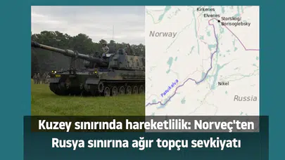 Kuzey sınırında hareketlilik: Norveç'ten Rusya sınırına ağır topçu sevkiyatı