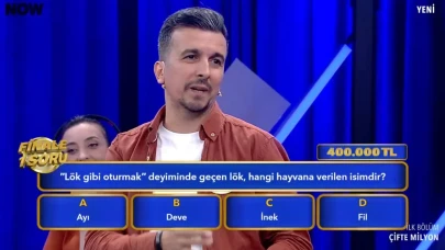 Bilgi yarışmasında 'lök gibi oturmak' deyiminin sırrı çözüldü