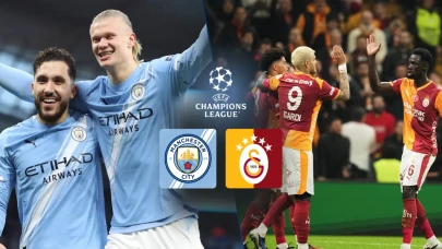 Galatasaray Manchester City karşısında tarih yazmak için sahada