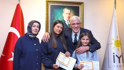 Müsavat Dervişoğlu, Sinan Ateş'in ailesini Genel Merkez'de kabul etti