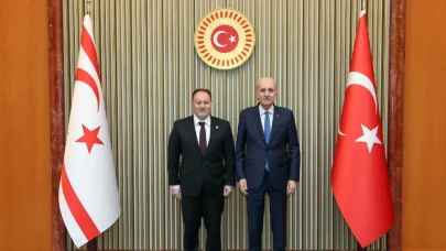 TBMM Başkanı Kurtulmuş, KKTC Meclis Başkanı Öztürkler ile kritik görüşme yaptı