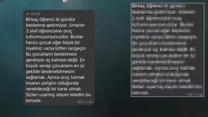 Oruçlu Öğrenciler İçin Gönderilen Mesaj, Veliler arasında tartışma yarattı