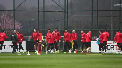 Ay-Yıldızlı ekip Romanya maçı hazırlıklarına hız kesmeden devam ediyor