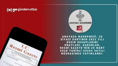 10 siyasi partinin 2021 mali hesaplarını onayladı