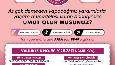 SMA Tip 1'le Mücadele Eden Afra Sıla'ya Destek Çağrısı: "Güneşim Sönmesin"