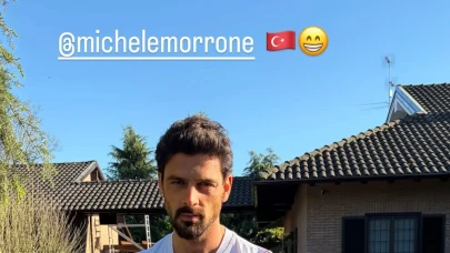 Michele Morrone'dan Hakan Çalhanoğlu ile Ay-Yıldızlı jest: Sosyal medya büyülendi