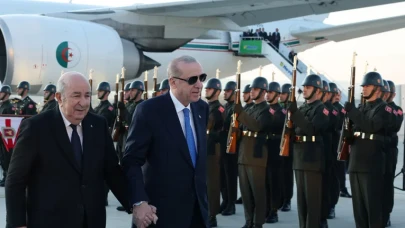 Cumhurbaşkanı Erdoğan, Cezayir Cumhurbaşkanı Tebbun’u Esenboğa Havalimanı'nda karşıladı!