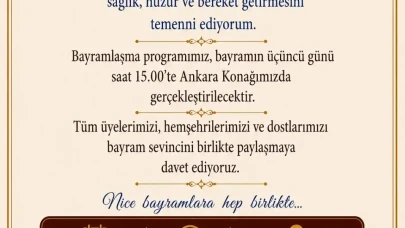 Ankara Kulübü’nden Geleneksel Bayramlaşma programı daveti